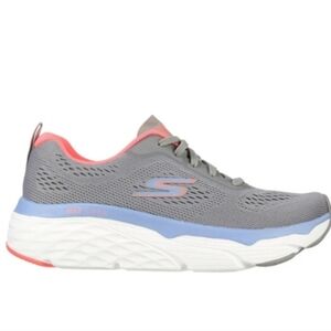 Skechers Women's Max Cushioning Elite Gogo Mat Gray & Coral Pink Shoes Size 8